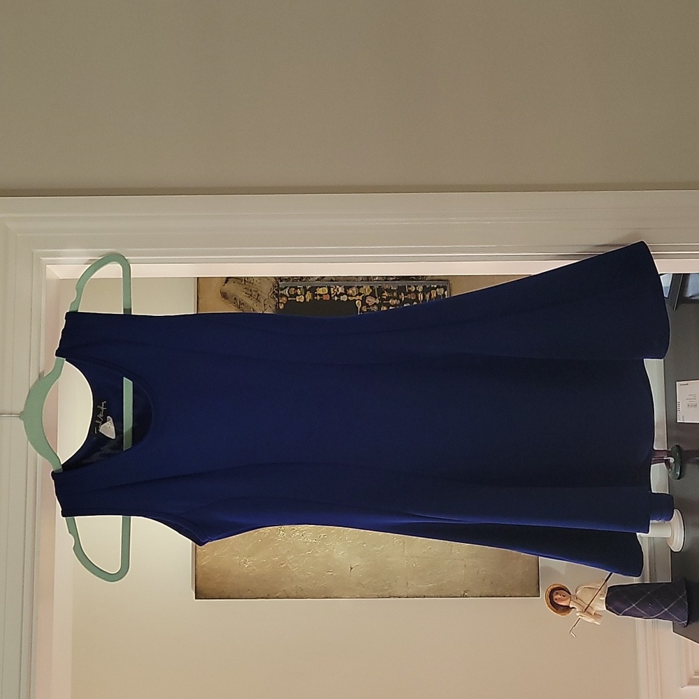 Blue midi dress